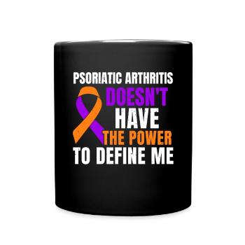 Psoriatische Arthritis Hat Nicht Die Macht, Mich - Tasse einfarbig - Schwarz - Vorne
