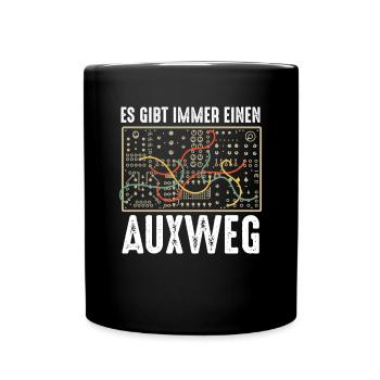 Es Gibt Immer Einen Auxweg Tontechnik Tontechniker - Tasse einfarbig - Schwarz - Vorne