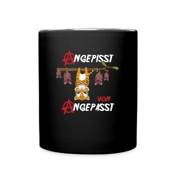 Angepisst von Angepasst Be Different Löwe Anarchie - Tasse einfarbig - Schwarz - Vorne