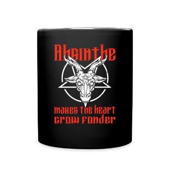 Satan Beelzebub Teufel Gothic Pentagram Mystisch - Tasse einfarbig - Schwarz - Vorne