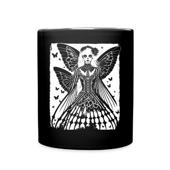 Zombie Horror Vampire Girl Death Metal Grindcore - Full Colour Mug - black - Front