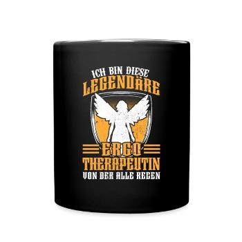 Legendäre Ergotherapeutin Ergotherapie - Tasse einfarbig - Schwarz - Vorne