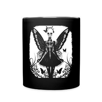 Fairycore Esthétique Squelette Fée Goth Gothique G - Mug uni - noir - Devant