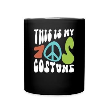 Ceci est mon costume des années 70 - costume hippie - Mug uni - noir - Devant