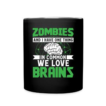 Gehirnchirurg Zombies And I Love Brains Chirurgie - Tasse einfarbig - Schwarz - Vorne