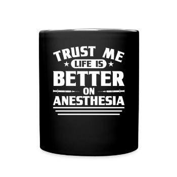 Anesthesie Technicien en anesthésie Anesthésiste Anesthésiste - Mug uni - noir - Devant