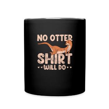 Otter - Tasse einfarbig - Schwarz - Vorne