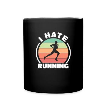 Courir - Mug uni - noir - Devant