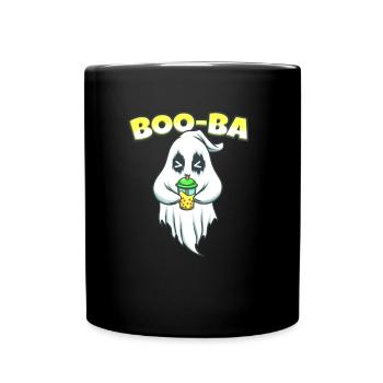 Boo Ba Ghost Bubble Tea - Full Colour Mug - black - Front
