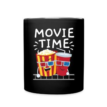 Movie Time Movie Critic Movie Marathon Film Cinema - Full Colour Mug - black - Front