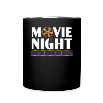 Movie Night Movie Critic Movie Marathon Cinema - Full Colour Mug - black - Front