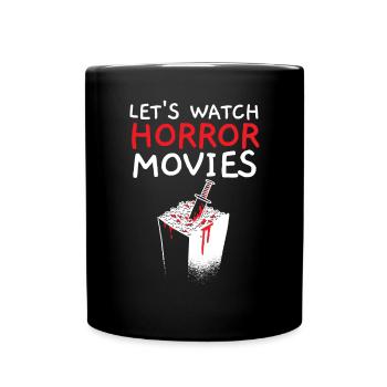 Regardons films d’horreur cinéma cinéphile amateur de films - Mug uni - noir - Devant