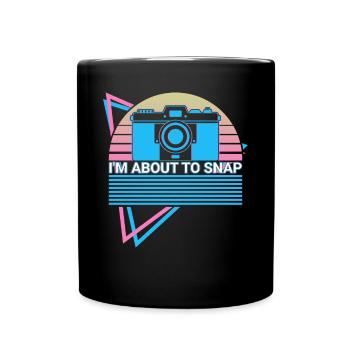 Caméra Photographie Photographe Rétro - Mug uni - noir - Devant
