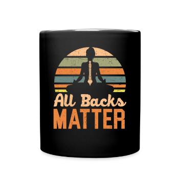 Chiropractic Spine Surgeon Bone Chiropractor - Full Colour Mug - black - Front