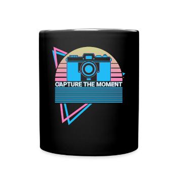 Kamera Fotografie Fotograf Retro - Tasse einfarbig - Schwarz - Vorne