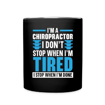 Chiropratique Chirurgien de la colonne vertébrale Chiropraticien osseux - Mug uni - noir - Devant