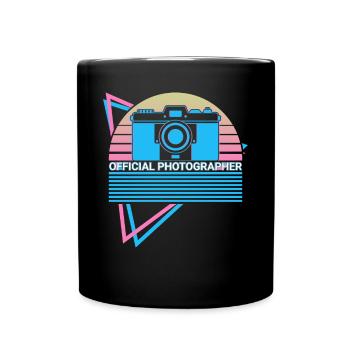 Kamera Fotografie Retro - Tasse einfarbig - Schwarz - Vorne