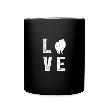 Pomeranian Love - Full Colour Mug - black - Front