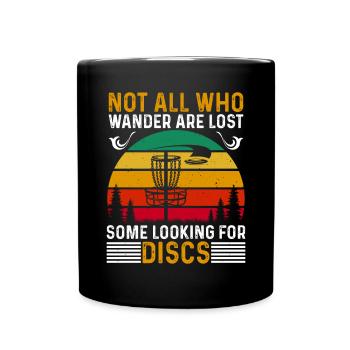 Some looking for Discs - Tasse einfarbig - Schwarz - Vorne