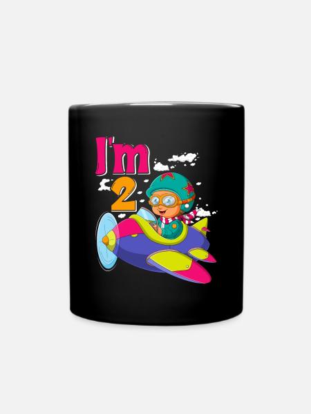 Now i'm 2 - Tasse einfarbig - Schwarz
