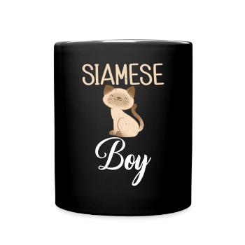 Cadeaux de chat siamois - Mug uni - noir - Devant