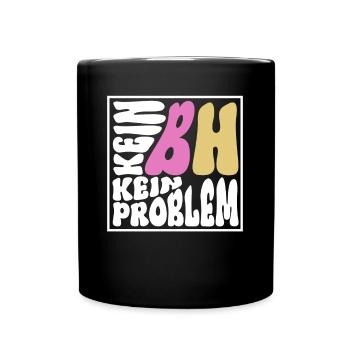 No bra No problem - Hippie costume 70s - Full Colour Mug - black - Front