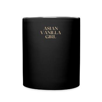 Asiatisches Vanille Girl - Tasse einfarbig - Schwarz - Vorne