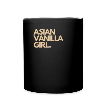Asiatisches Vanille Girl - Tasse einfarbig - Schwarz - Vorne