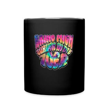 Bring Mich Zurück In Die 70er - Hippie Kostüm 70er - Tasse einfarbig - Schwarz - Vorne