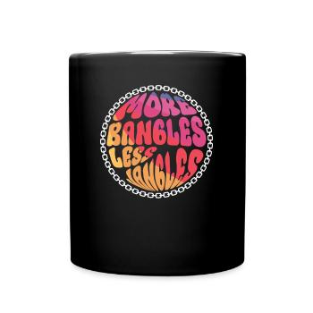 Plus de bracelets, moins de jangles - Costume hippie - Mug uni - noir - Devant