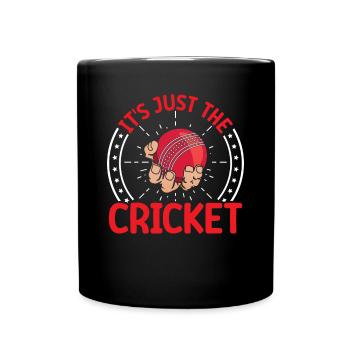 It's just the cricket ball - Full Colour Mug - black - Front