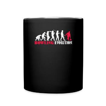 Accessoires de bowling avec motif bowling - Mug uni - noir - Devant