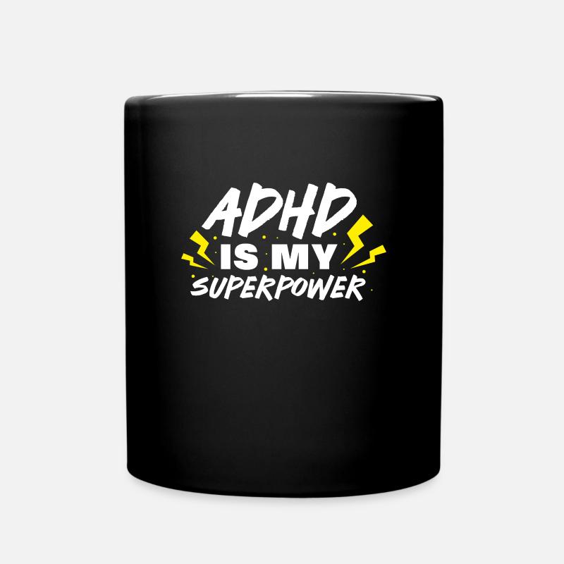 TDAH TDAH Cadeau de déficit de l’attention - Mug uni - noir
