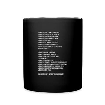 ADHD - Full Colour Mug - black - Front