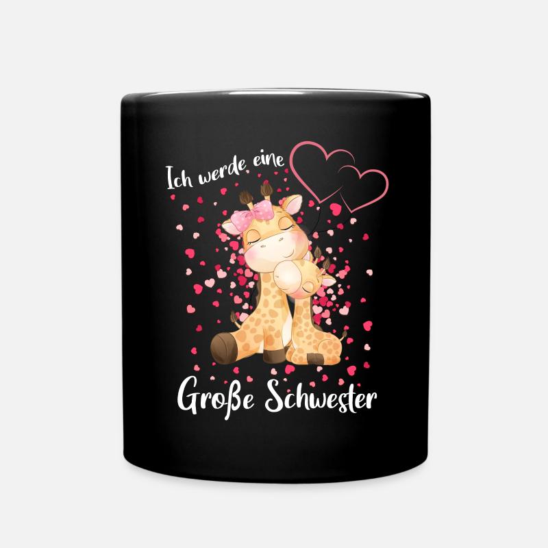 Ich Werde Eine Große Schwester 2025 - Tasse einfarbig - Schwarz