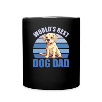 Le meilleur chien du monde papa mignon Labrador - Mug uni - noir - Devant