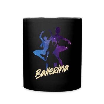 Ballet Dancer Dance Girl Ballerina - Full Colour Mug - black - Front