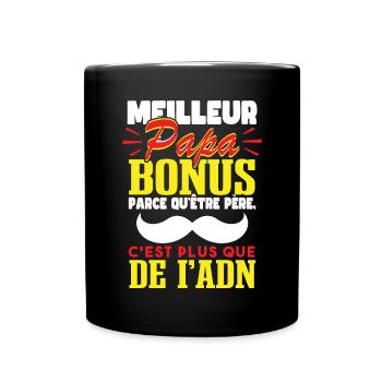Meilleur Papa Bonus - Mug uni - noir - Devant