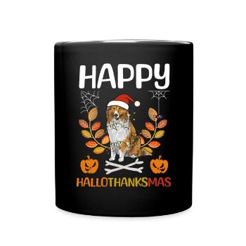 Longhair Collie Rough Collie Dog - Full Colour Mug - black - Front