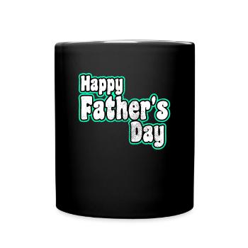 Happy Father's day - Tasse einfarbig - Schwarz - Vorne