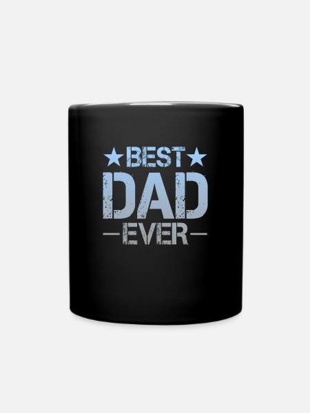 Bester Vater - Tasse einfarbig - Schwarz