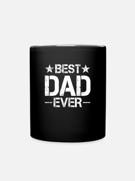 Bester Vater - Tasse einfarbig - Schwarz