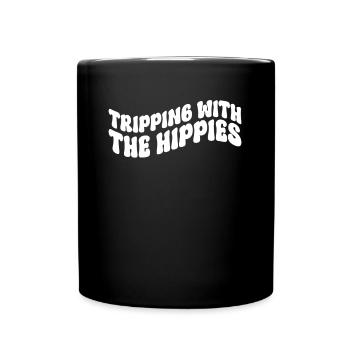 Tripping With The Hippies - Hippie-Kostüm - Tasse einfarbig - Schwarz - Vorne