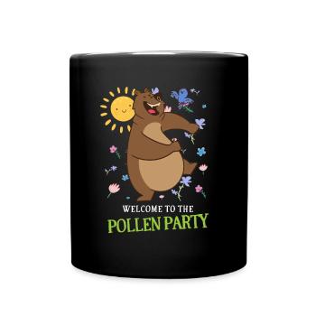 Bienvenue à The Pollen Party Allergiker Spruch - Mug uni - noir - Devant