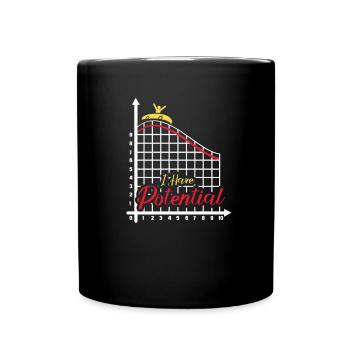 I have Potential Roller Coaster - Full Colour Mug - black - Front