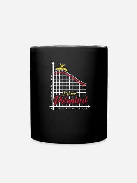 I have Potential Roller Coaster - Full Colour Mug - black