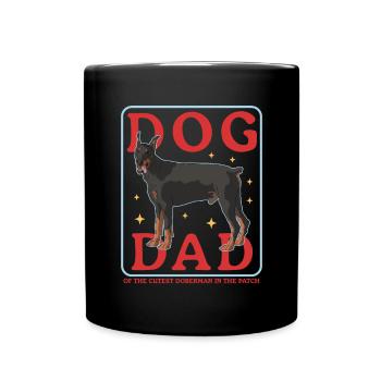 Doberman Dad Dog Owner Dog Daddy Gift - Mug uni - noir - Devant