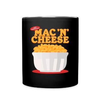 Makkaroni Und Käse Mac And Cheese Geschenk - Tasse einfarbig - Schwarz - Vorne