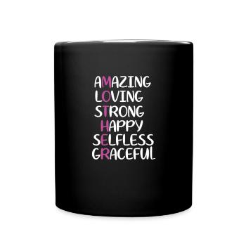 Meilleure maman drôle fête des mères femme maman - Mug uni - noir - Devant