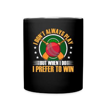 Wenn Ich Spiele, Ziehe Ich Es Vor, Zu - Tasse einfarbig - Schwarz - Vorne